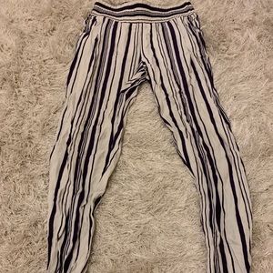 Blue life striped pants